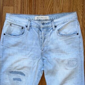 GAP Blue Straight cropped jeans